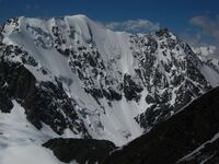Вид на юг со спуска с перевала 50 лет НГУ