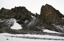 перевал Китайская Стена вид с ледника Сатпаева