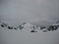 На леднике Берга - вид на восток, в сторону Белакоринского отрога и ледника Зенковой (перевал Белакоринский)