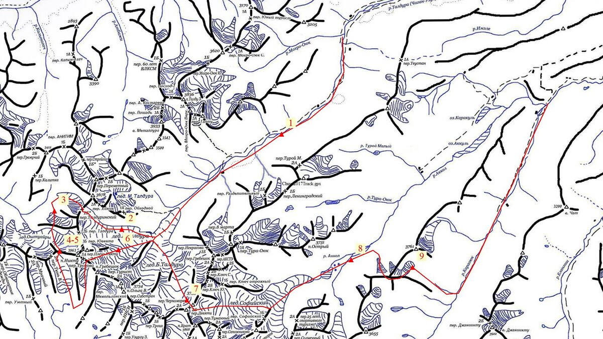 Северо чуйский хребет алтай карта
