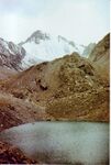 12 августа. Вершина Пограничник (3773 м), ледник Пограничник и озеро Пограничник.