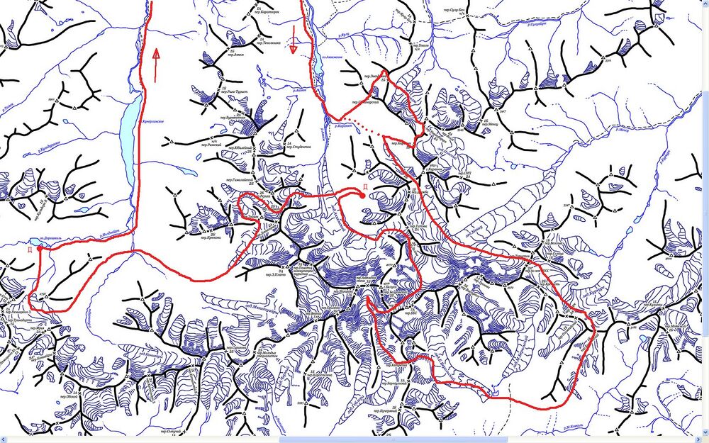 Большая катунская тропа карта