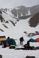 Лагерь на Голубом озере