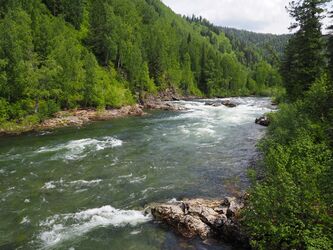 Река Большой Казыр. Порог Трек