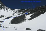 Северный взлет перевала Восход (2А).